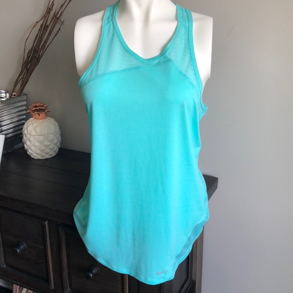 Nike Dri-FIT tank in like a Tiffany blue